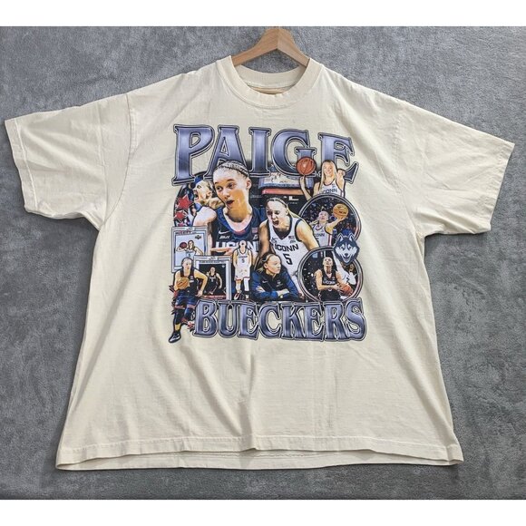 Game Changer Other - Game Changer Shirt Men 2XL Paige Bueckers UConn Huskies Cream Oversized Tee